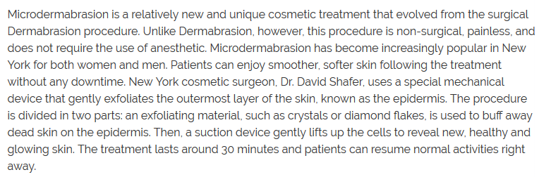Skin Rejuvenation with Microdermabrasion