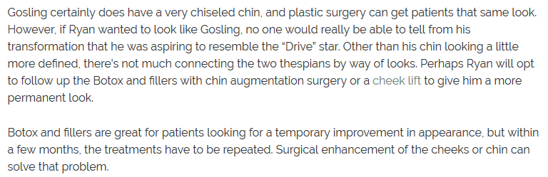 Actor Spends $5,000 for Ryan Gosling’s Chin