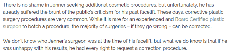 Is Bruce Jenner Addicted to Plastic Surgery?